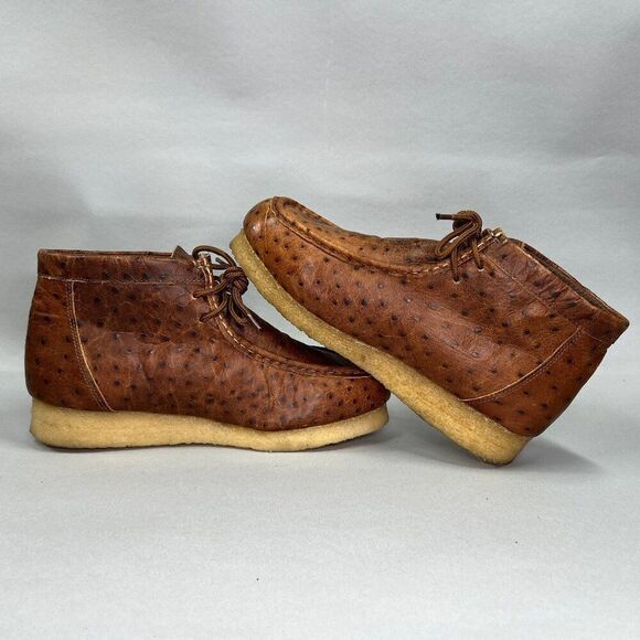 Roper Performance Men's Size 9 Brown Leather Gum Sole Chukka Boots - Picture 8 of 13